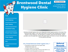 Tablet Screenshot of brentwoodhygiene.com